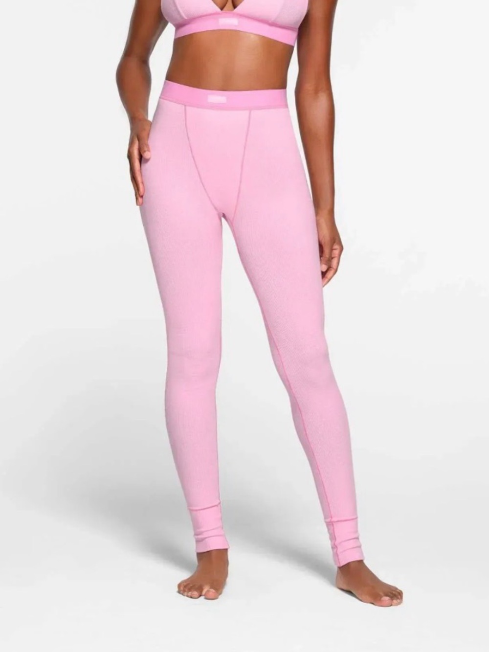 🌸 SKIMS Cotton Rib Legging | Bubble Gum |  M | NWT 🏷️